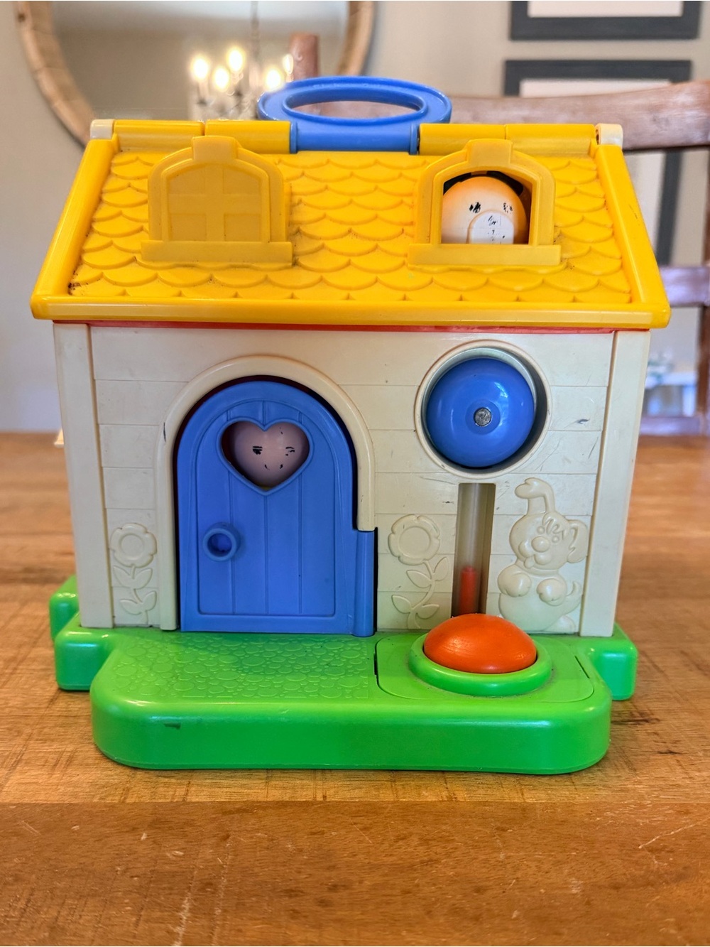 Fisher-Price Chunky Little People Vintage discovery cottage with boy and dog